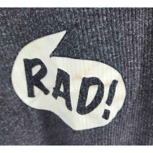 Wildfox Swim Swing Tank Top sz Large Solar Ink Grey Activewear Ribbed Scoop Neck - Picture 6 of 8